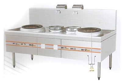 济宁厨房设备:双炒双温机械灶